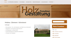 Desktop Screenshot of holz-gestaltung.ch