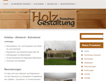 Tablet Screenshot of holz-gestaltung.ch